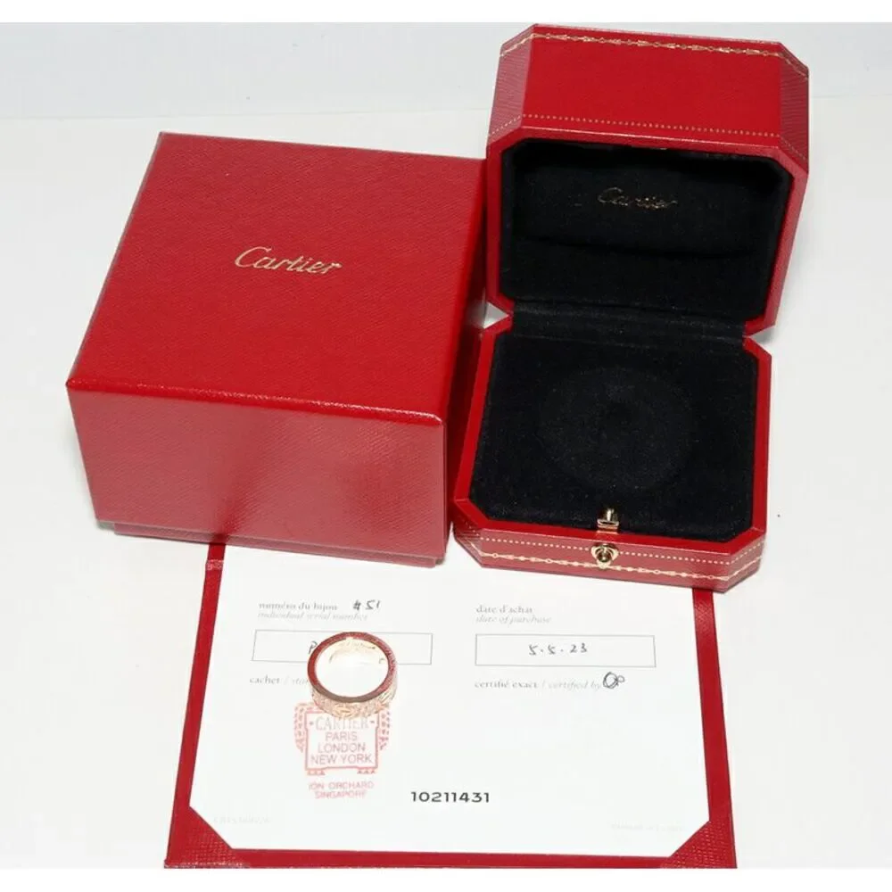 Cartier K18PG Love Ring Ring B40876 Size 11